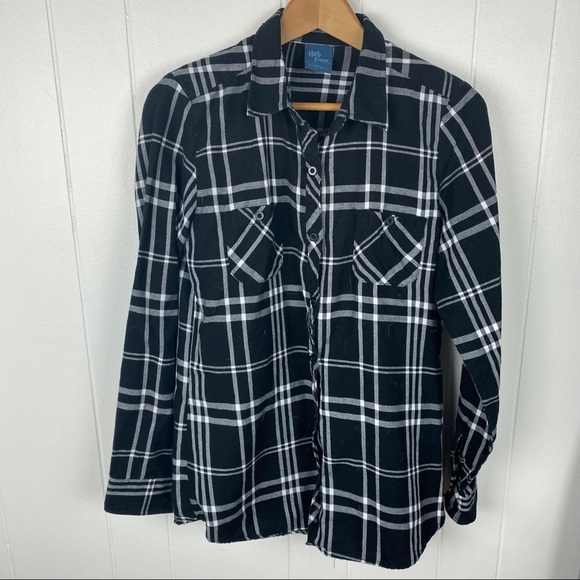 Hot Topic Harry Potter Hogwarts Plaid Button Down - Picture 2 of 7